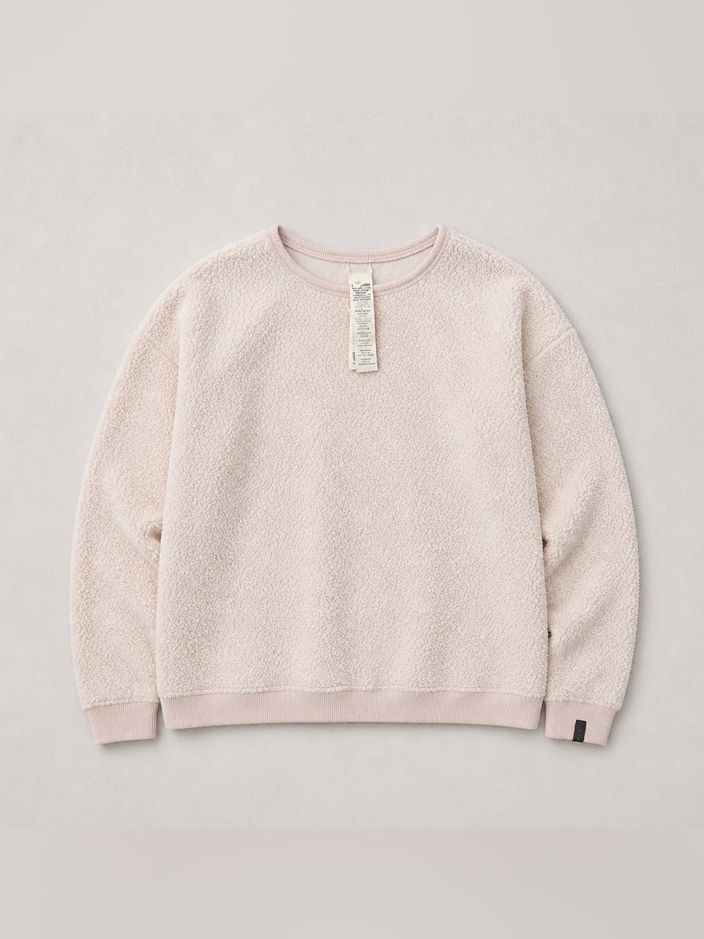 Patagonia Plush Fleece Crewneck Sweater - Pale Pink